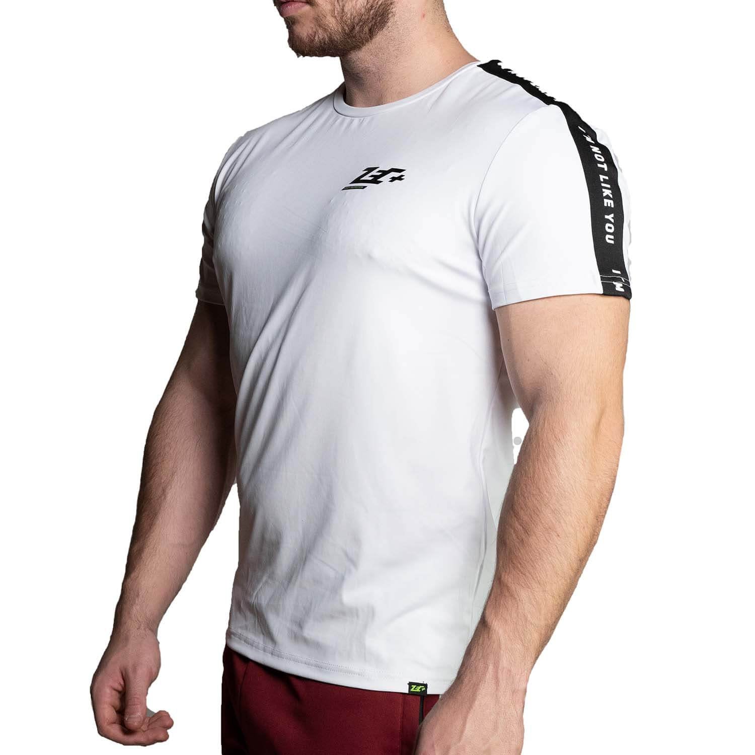 Zec+ Vibes Herren T-Shirt weiß, schräge Vorderansicht