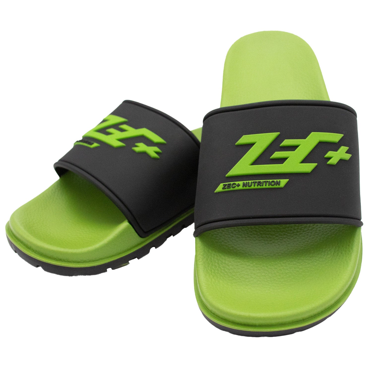 Zec+ Zectoletten grün-schwarz, zweite schräge Vorderansicht mit Logo