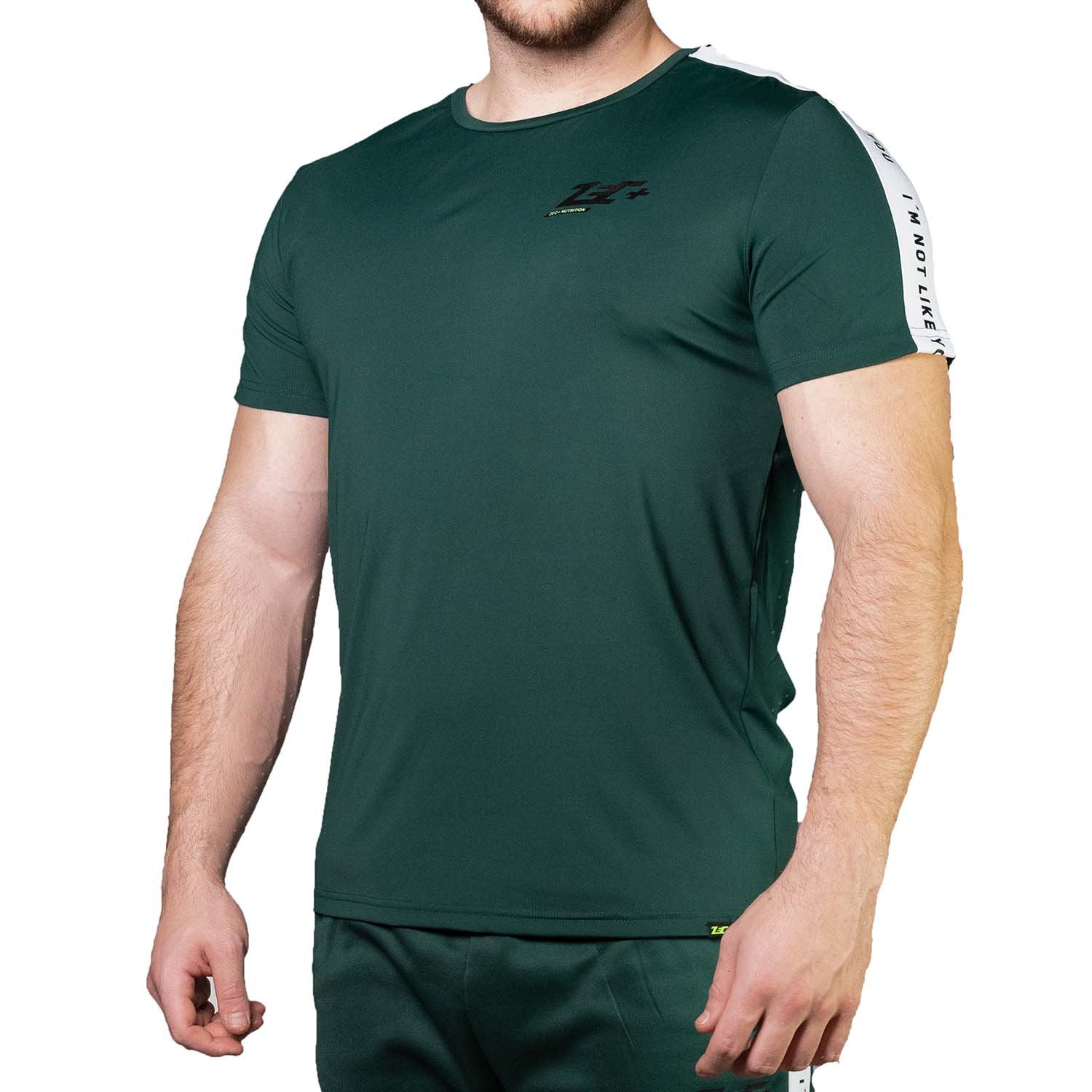 Zec+ Vibes Herren T-Shirt grün, Vorderseite mit Logoaufdruck